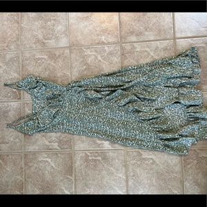 Daisy floral tie dress